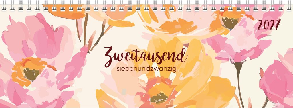 Tischquerkalender Style Rosen 2027 Produktbild 