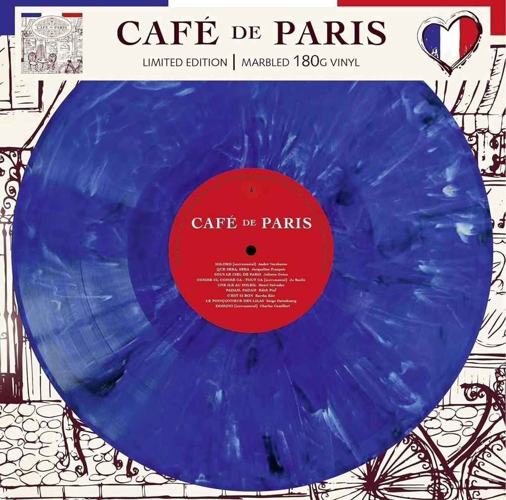 Various Artists - Café De Paris (Blue Marbled Coloured) Zdjęcie produktu 
