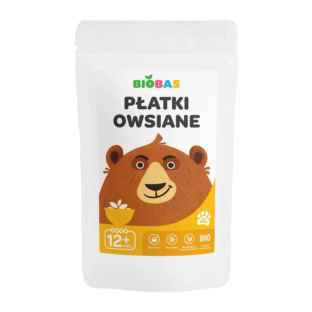 Fiocchi d'avenabiologici senza zucchero e senza latticini per bambini 220g / BIOBAS