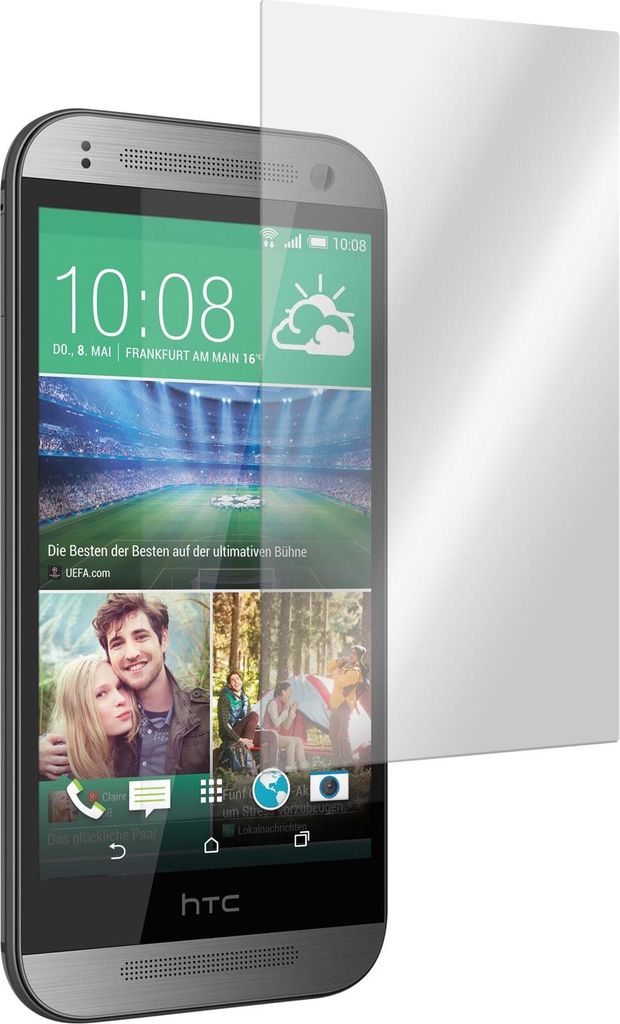 1er-Pack PhoneNatic Glas-Folie klar kompatibel mit HTC One Mini 2 - Panzerglas für One Mini 2