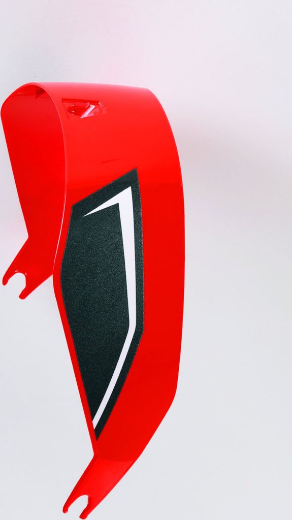 Heckspoiler glänzend weiß aerodynamisch Nolan X-804 RS U.C Maven 15 Helm