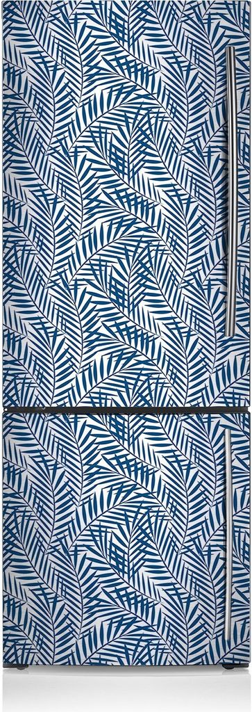 Magnetfolie Magnete Küche Kühlschrank Dekoration 70x190 cm - Geometrische Blätter.