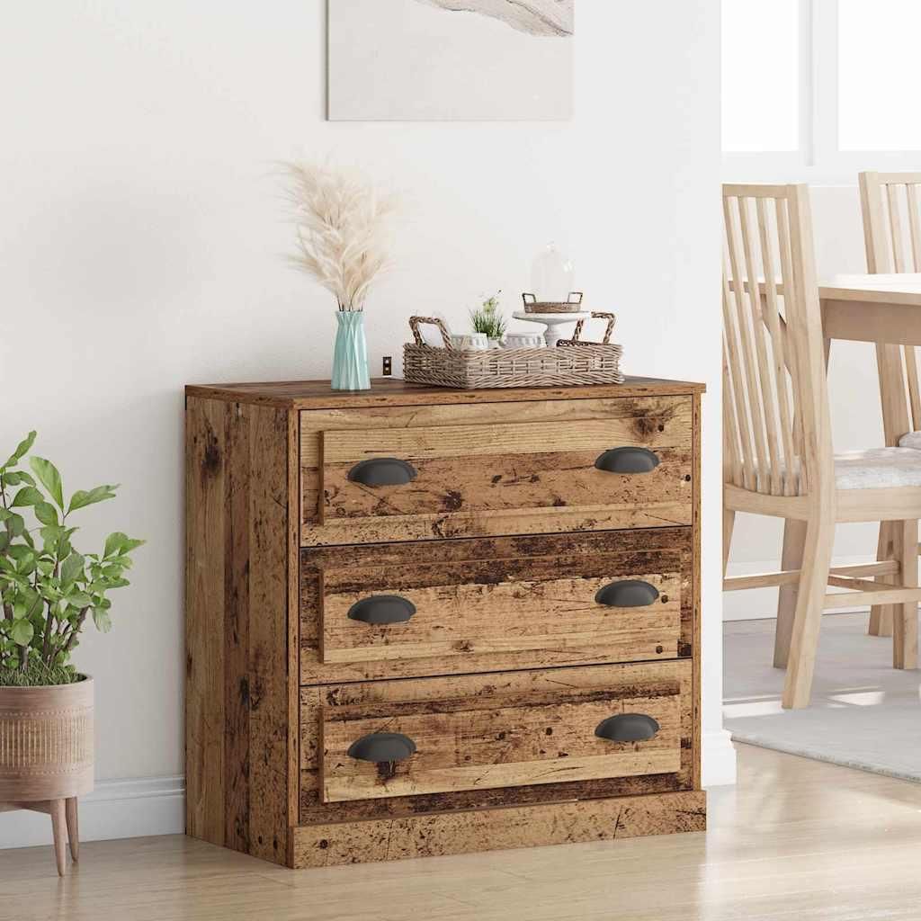 "Schlussverkauf" Sideboard 1 PC - Anrichte/Kommode - Max. Gewicht: 120 kg - Altholz 70x35,5x67,5 cm Holzwerkstoff C6932