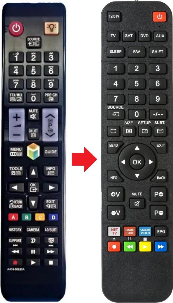 Fernbedienung passend für SAMSUNG UE46ES8000 | UE46ES8005 | UE46ES8007