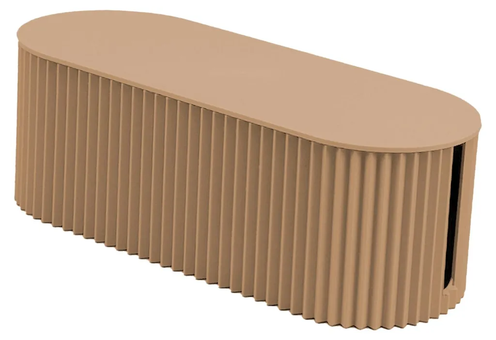 Boîte de rangement câbles en métal kaki - Petit modèle design nordique