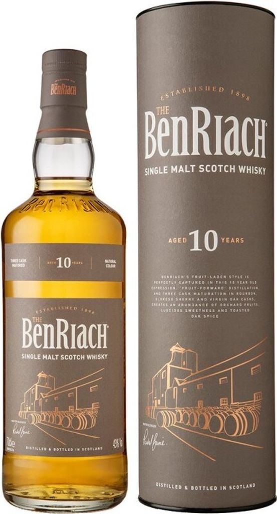 BenRiach 10 Jahre Curiositas Peated Speyside Whisky 46% 0,7l