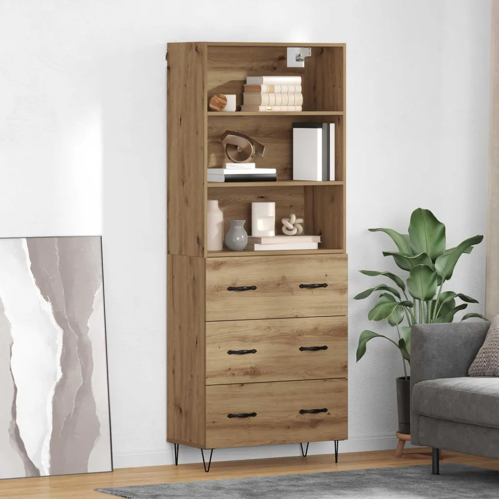 Offerta Credenza vidaXL Rovere 69,5x32,5x180 cm | Mobile Arredo Casa