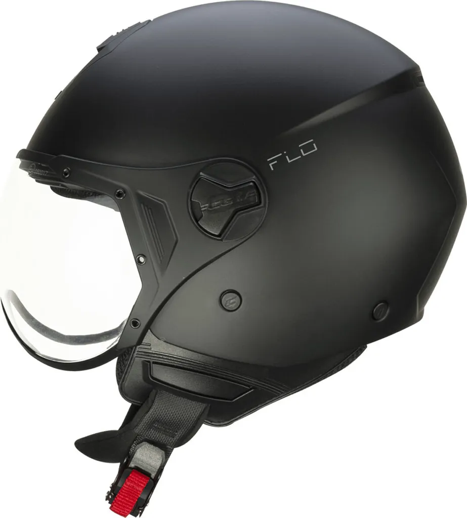 Casque Jet CGM 167A FLO MONO Visière Moulée Anti-Rayures Noir Mat M1