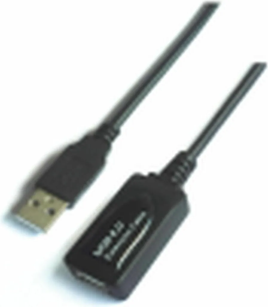 Câble USB 2.0 Aisens A101-0019 Noir 10 m - Rallonge Mâle vers Femelle