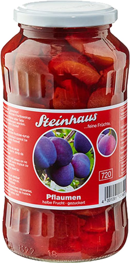 Steinhaus prunes demi-fruit sucré fruit fin 720ml Image du produit 