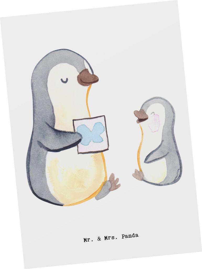 Mr. & Mrs. Panda bildkarte Logopäde Herz - Weiß - Geschenk, Ausbildung, Ansichtskarten, Ansichtskarte, Studium, Kindergarten, Kunstkarten, Grußk...