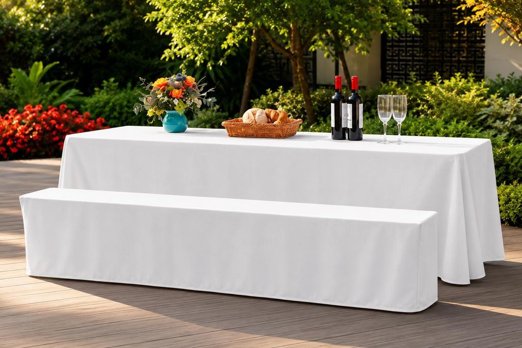 Bierbank-Hussen Set 3-teilig 220*70*42 – Premium Tischdecke Produktbild 