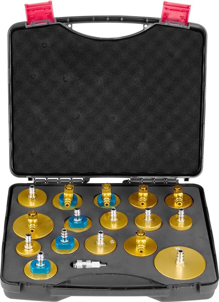 kit di spurgo master per freni da 17 pezzi - Set di adattatori per spurgo freni per officine auto e uso domestico