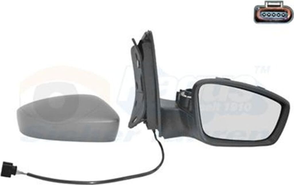 Van Wezel Außenspiegel rechts beheizbar konvex für Skoda Seat VW