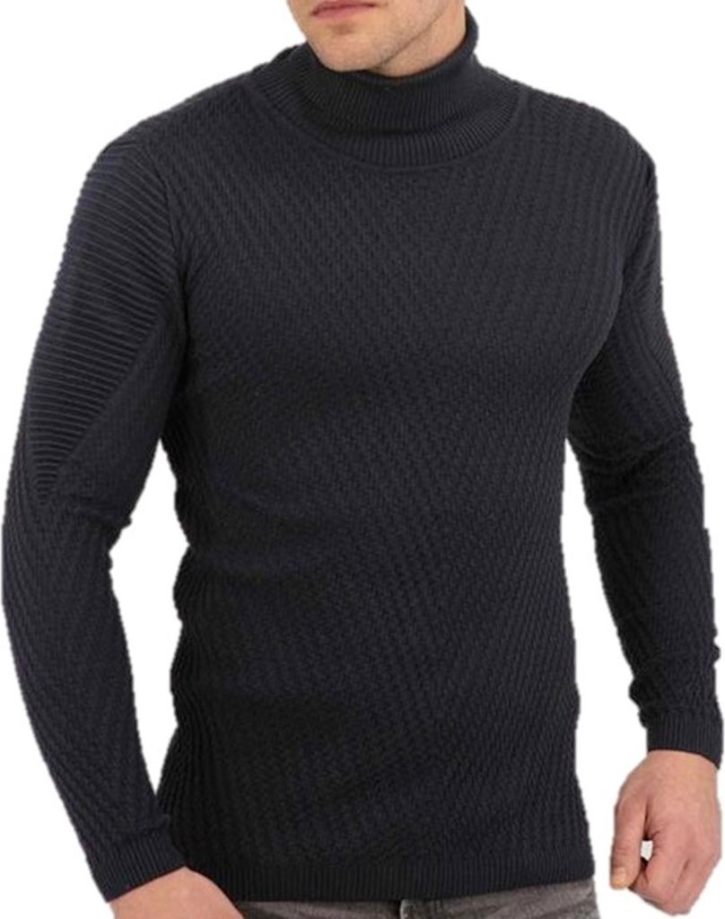 Schicker Strickpullover Rollkragen CARISMA CRM7650 Navy L