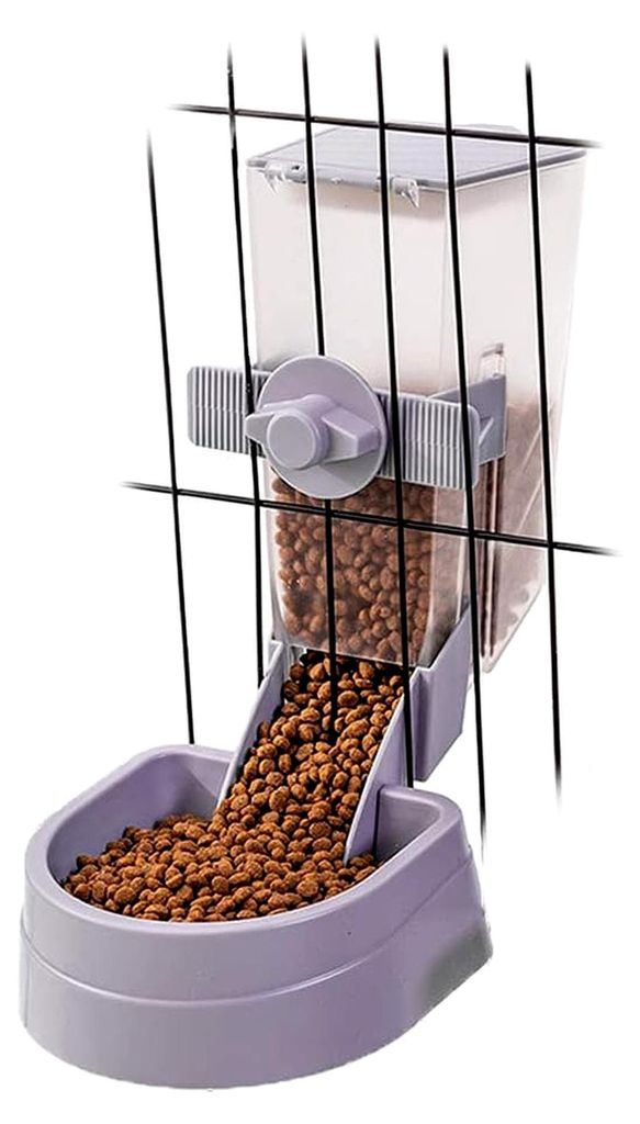 Automatischer Futterspender für Kaninchen, Katzen, Frettchen, Chinchillas und Meerschweinchen - 1 l