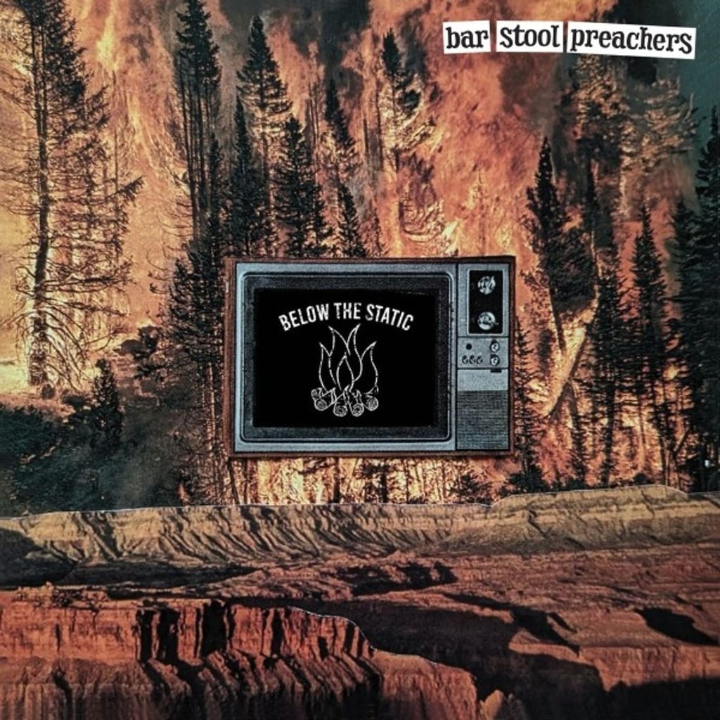 Die Bar Stool Preachers: Below The Static (Limited Edition) (Klar mit rotem, schwarzem und weißem Splatter-Vinyl)