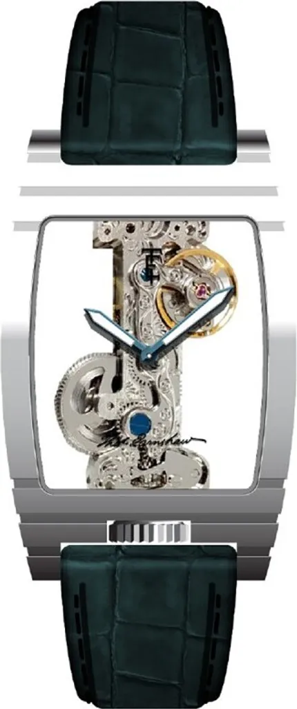 Montre automatique fiable sans pile Earnshaw Wolver Bridge en acier
