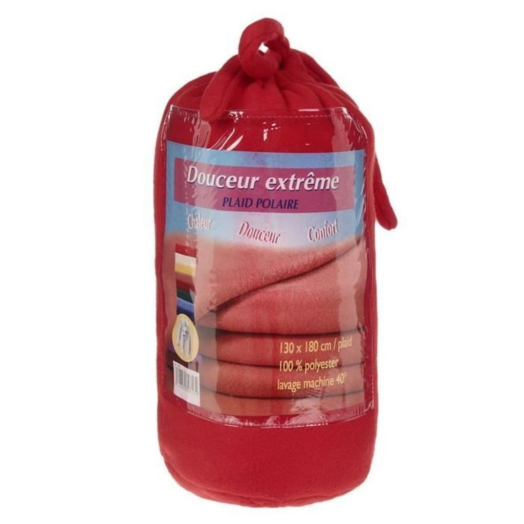 Rote Fleece-Decke 130 x 180 cm