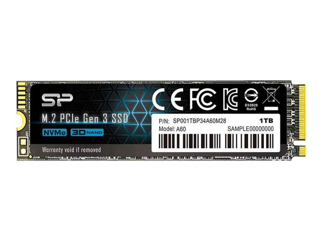 Upgrade SSD NVMe 1TB Silicon Power P34A60 - Efficienza M.2 per Ufficio