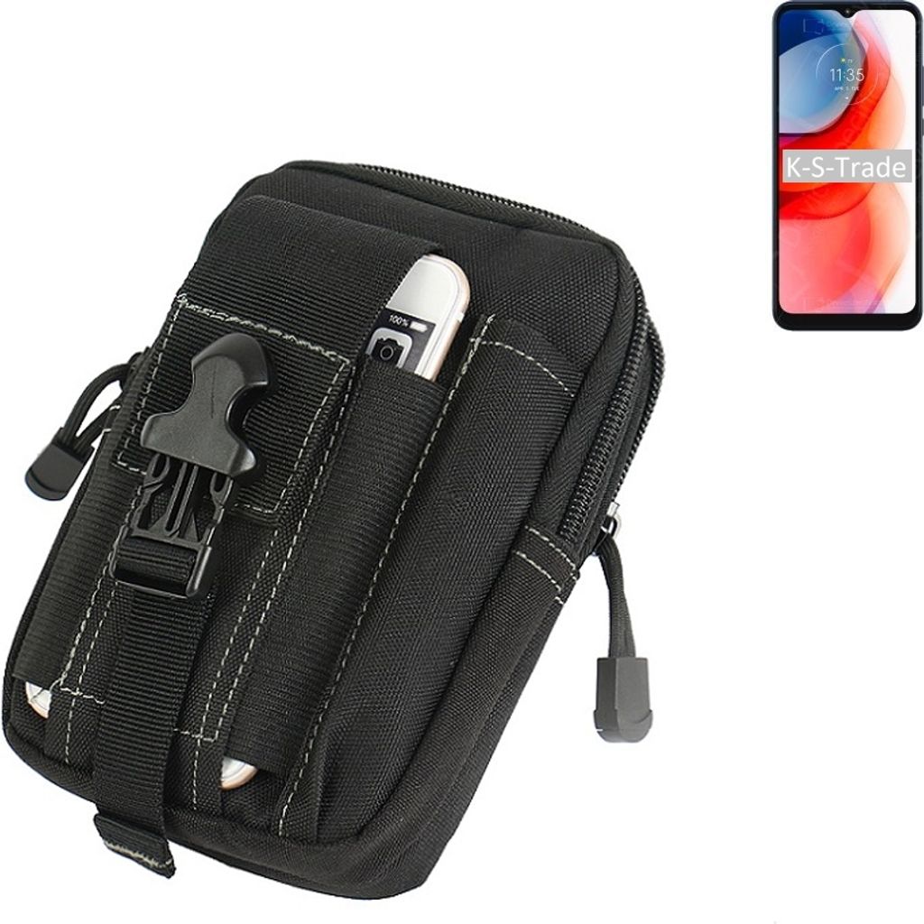 K-S-Trade Gürtel Tasche kompatibel mit Motorola Moto G Play (2021) Gürteltasche Holster Schutz Hülle Handy Hülle Smartphone outdoor Handy-Hülle