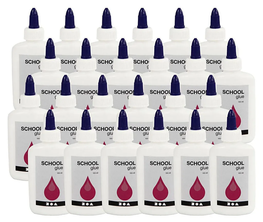 Colle scolaire 24x100ml idéale pour ateliers de groupe et bricolage enfant