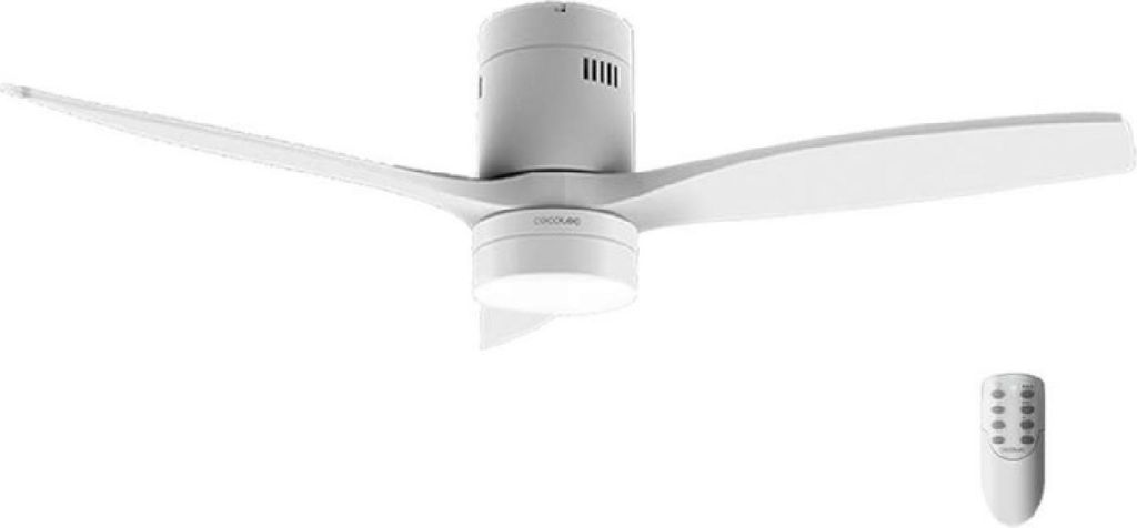 Cecotec Energysilence Aero 5600 klassischer weißer Deckenventilator. 40 W, Gleichstrommotor, Durchmesser 132 cm, 3 Flügel, 18 W LED-Lampe