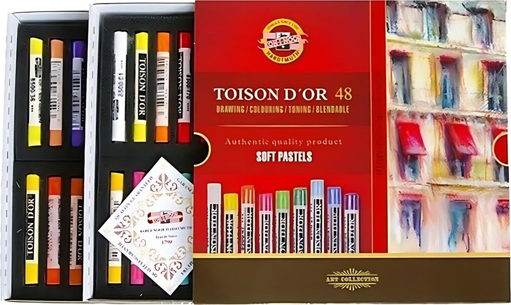 runde weiche Künstler- Softpastellkreide im 48er Pack Produktbild 