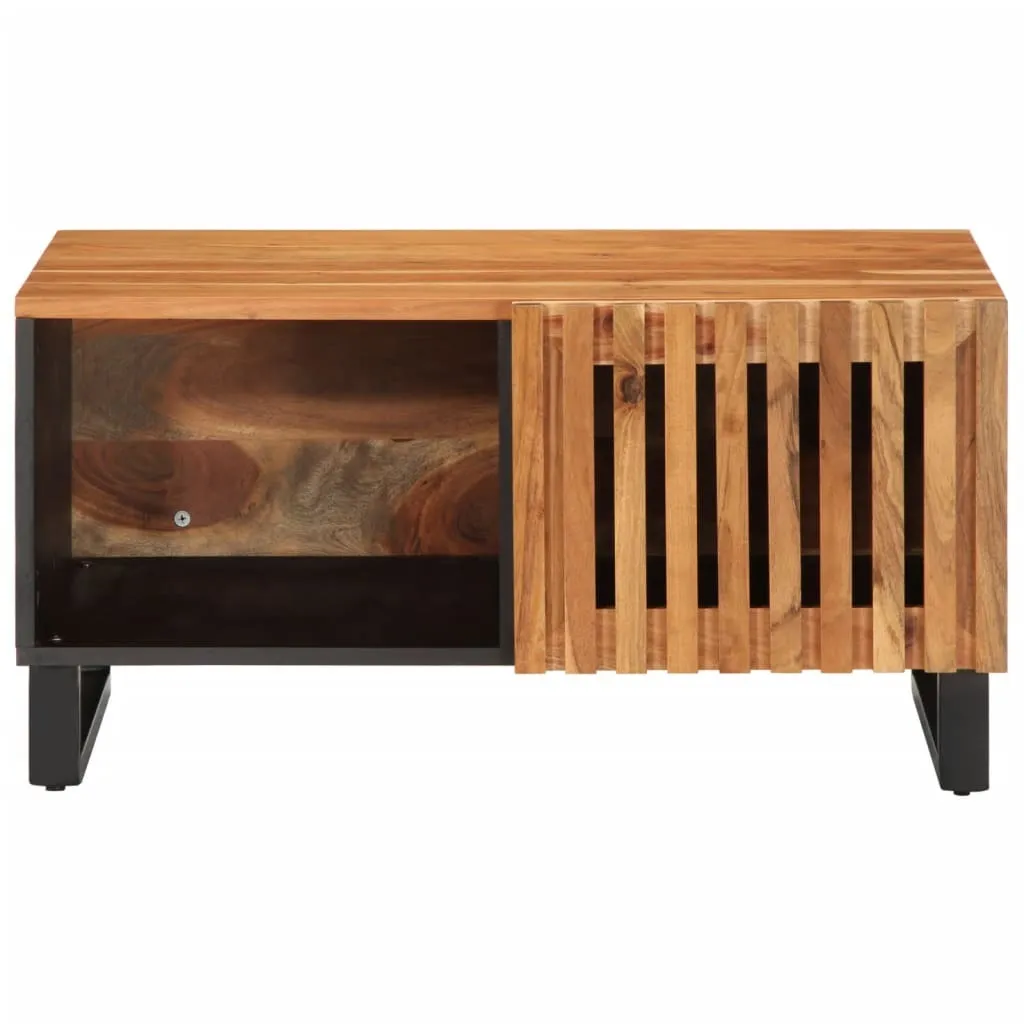 Offerta SYFAX™ Tavolino Soggiorno Acacia 80x51x40 - Legno Vero al Miglior Prezzo