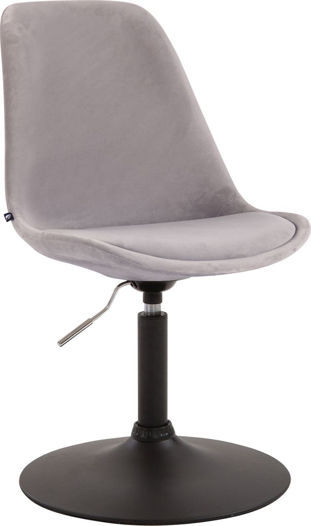 Esszimmerstuhl HLO-CP46 Samt schwarz grau