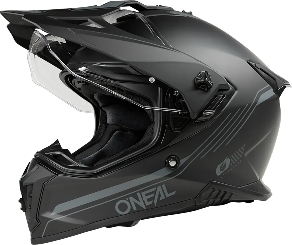 Oneal A-SRS Solid Casque Intégral de Moto Noir Mat Taille L Confortable