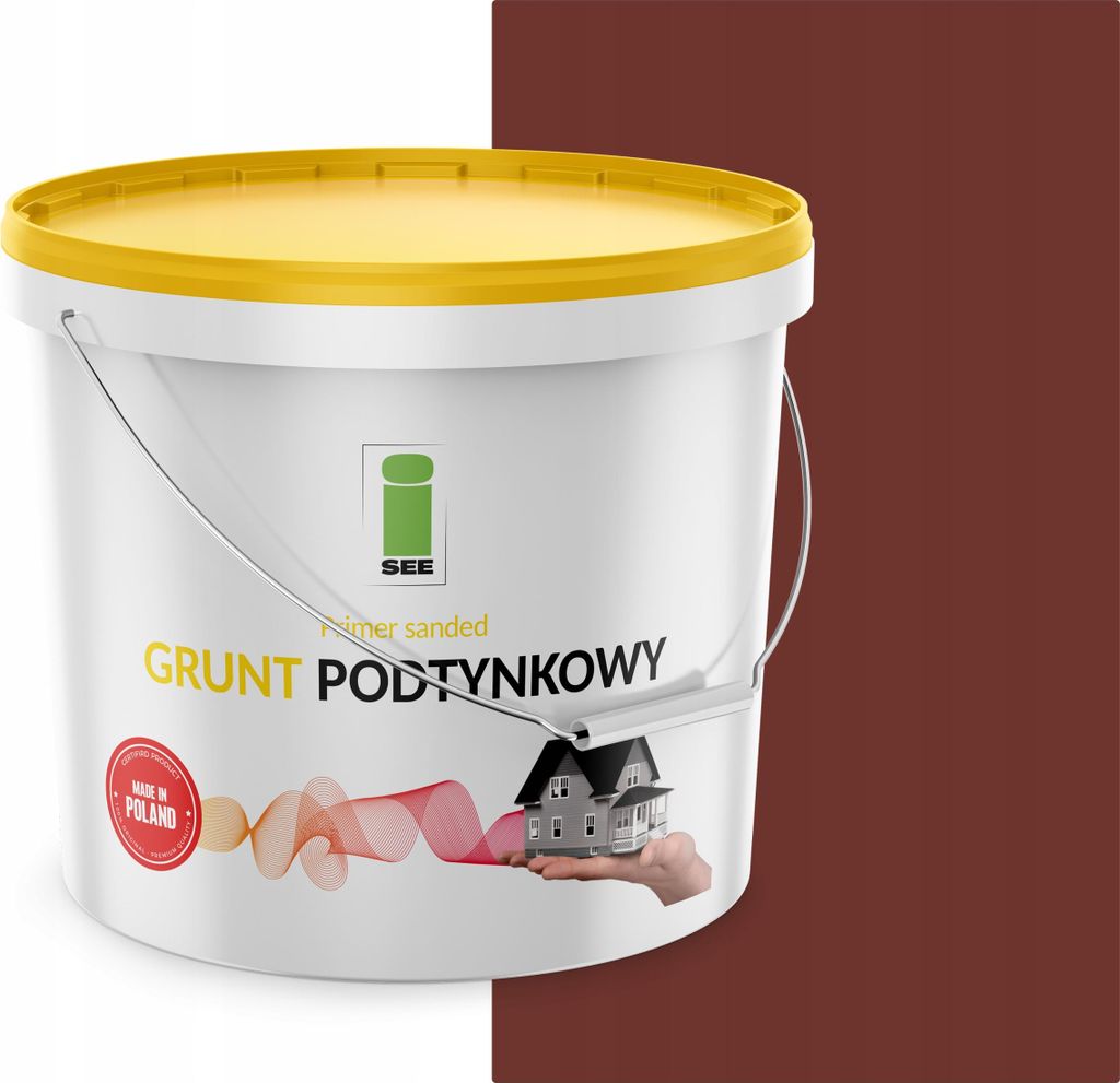 Silikonputz für Fassaden, rotbraun, 15 kg