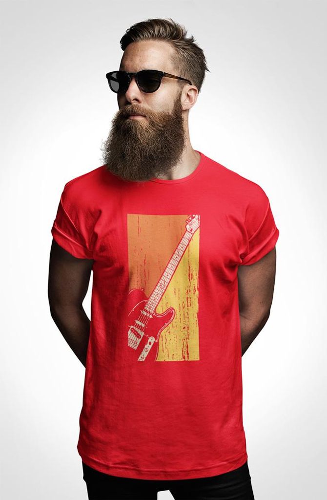 D&B Uni Polo ST00149 Guitar Rot-Größe XL