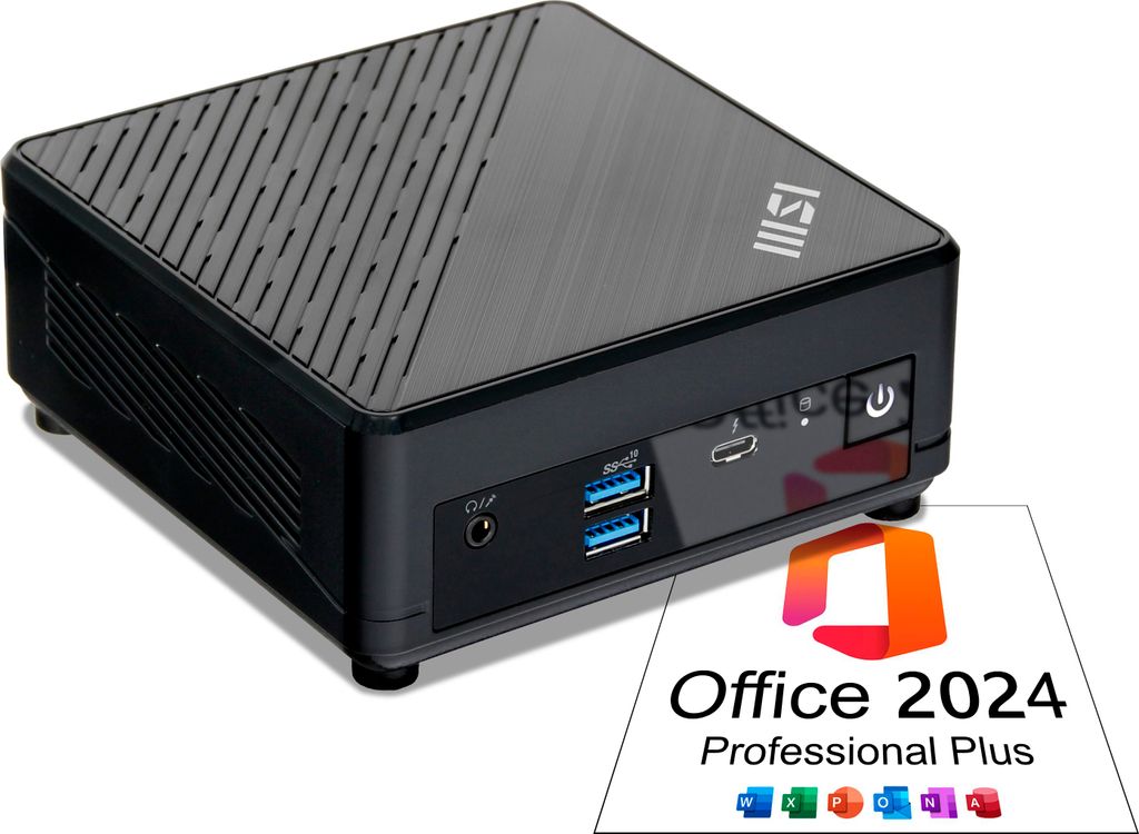 Ankermann MSI Cubi 5 12M, 16GB RAM, 1TB NVMe SSD, Windows 11, Intel Core i7-1255U, WLAN & Bluetooth, MS Office 2024