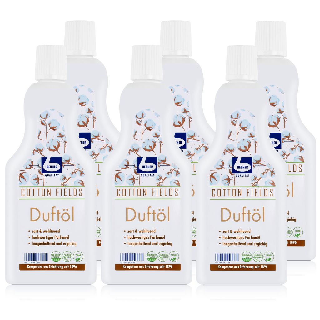 Dr. Becher Duftöl Baumwolle Fields 500ml - Parfumöl (6er Produktbild 