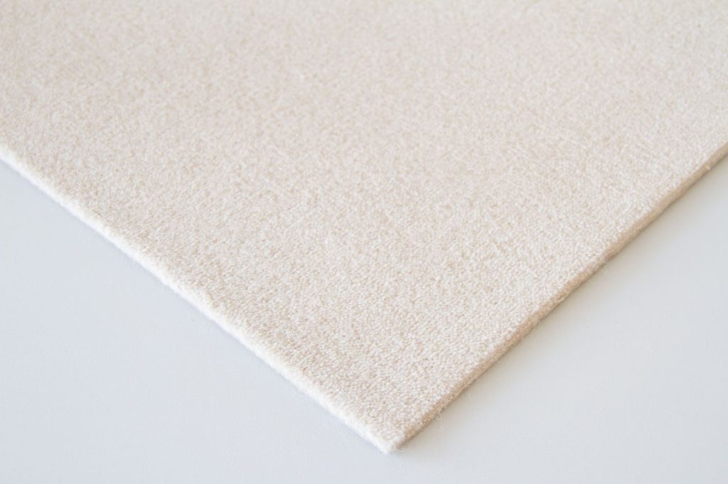 Steffensmeier Velours Teppichboden Mirano Meterware | Auslegware für Kinderzimmer Wohnzimmer Schlafzimmer | Beige, Größe: 200x300 cm