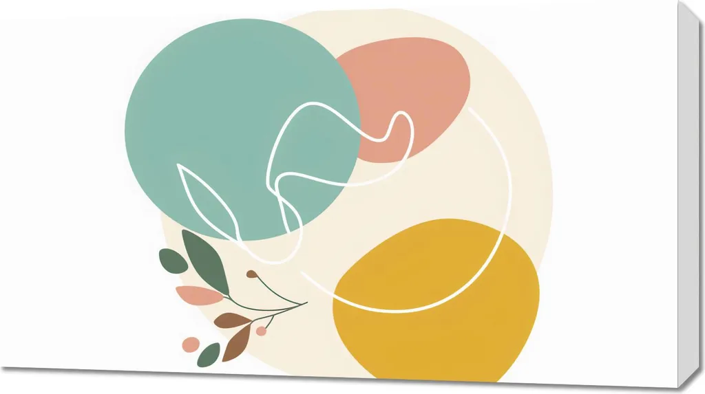 Quadro Moderno 90x50 cm Legame Delicato: Valorizza il tuo Arredo