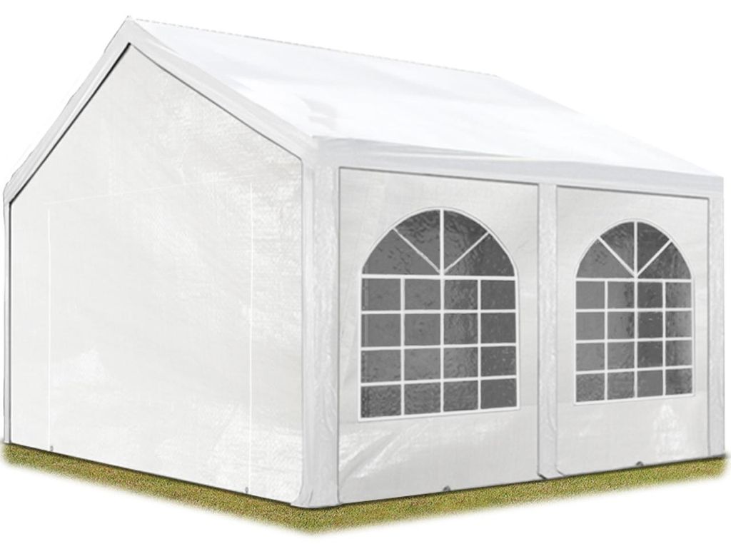 TOOLPORT Hochwertiges Partyzelt 4x4 m Pavillon Zelt PE Produktbild 