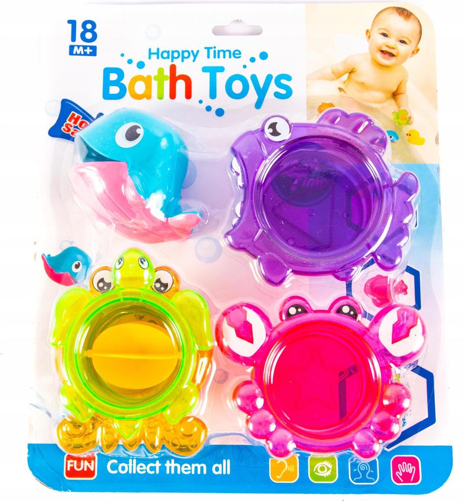 Stapelbecher Badespielzeug Set - Bunte Wasserbecher für Kinder - Lernspielzeug für die Badewanne
