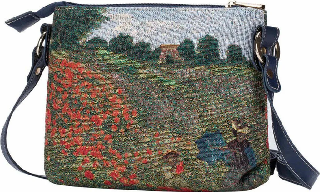 Tracolla Goebel Artis Orbis Monet Mohnfeld - Borsa Tessile Elegante