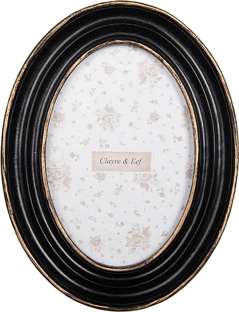 Clayre & Eef fotolijst, 10x15 cm, zwart, kunststof Productafbeelding 