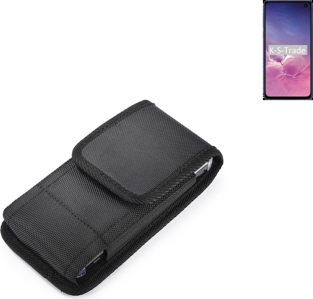 Holster Gürteltasche kompatibel mit Samsung Galaxy S10e (Dual-SIM) Holster Gürtel Tasche wasserabweisend Handy Hülle Schutz Hülle Outdoor schwarz