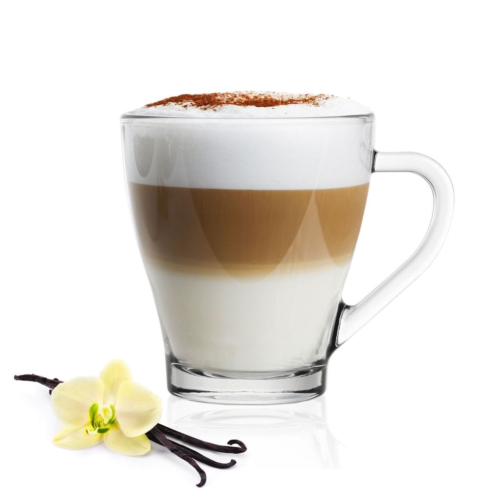 12 Stück Tee-Gläser Teeglas Kaffee Latte Cappuccino mit Henkel