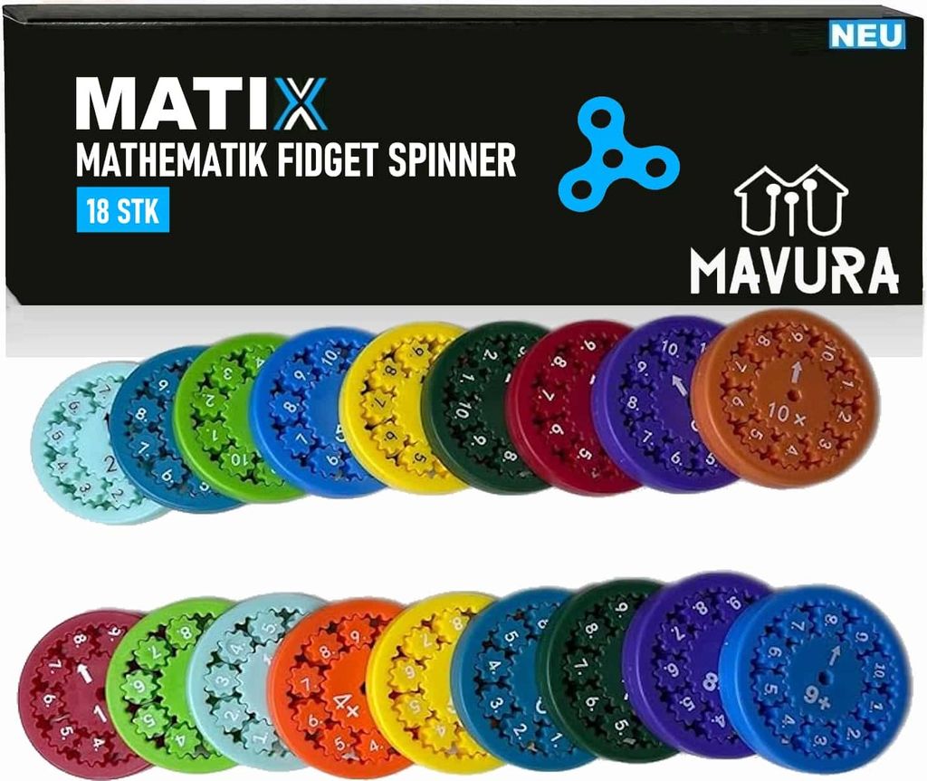 MATIX Mathematik Fidget-Spinner Anti-Stress Lernspielzeug Produktbild 