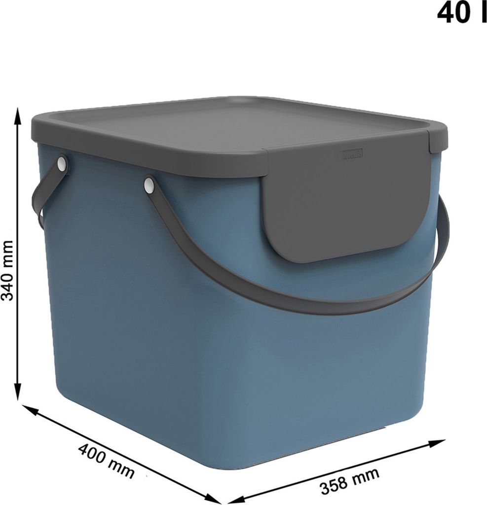 Rotho Mülltrennsystem 40L Albula - Mülleimer 40,0 x 35,8 x Produktbild 4