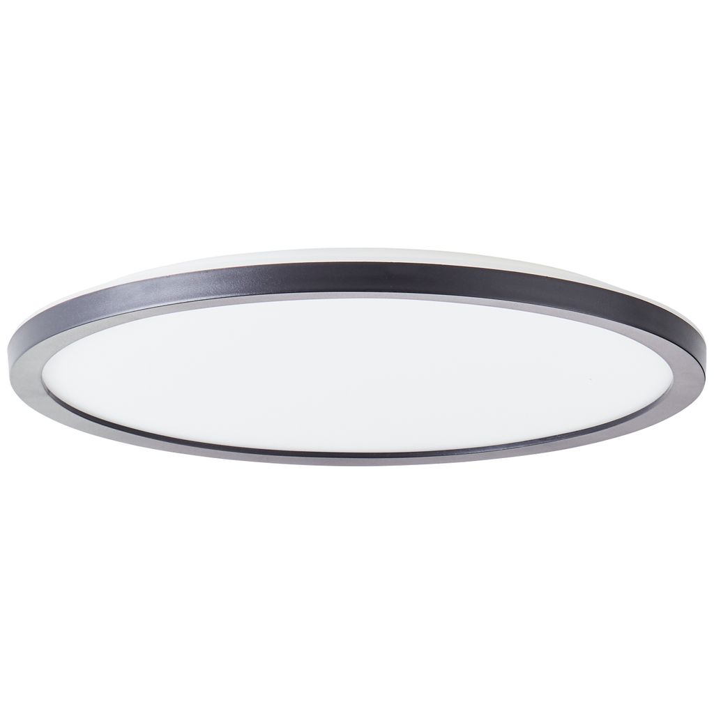 BRILLIANT schwarz/weißes LED Panel SORELL |dimmbare Deckenlampe mit Memory Funktion und Timer | Lichtfarbe einstellbar über Fernbedienung | 24W 2...