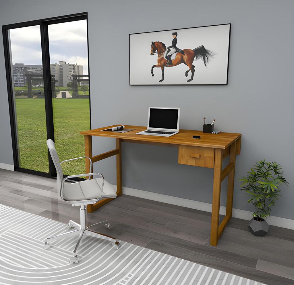 Kompakter Brauner Schreibtisch r Laptoptisch Edler Computertisch