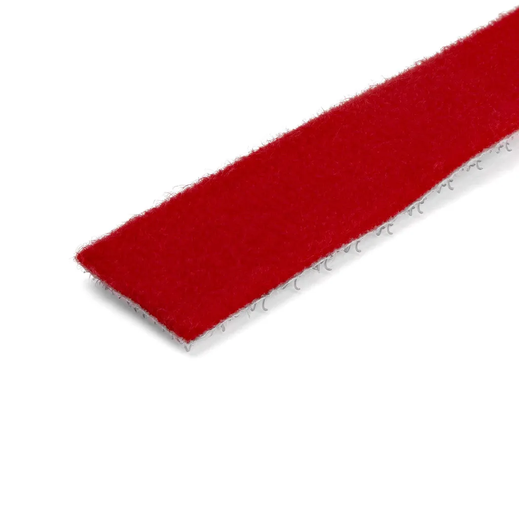 Fini les Câbles Emmêlés avec le Rouleau Velcro 30,5m Rouge Flexible
