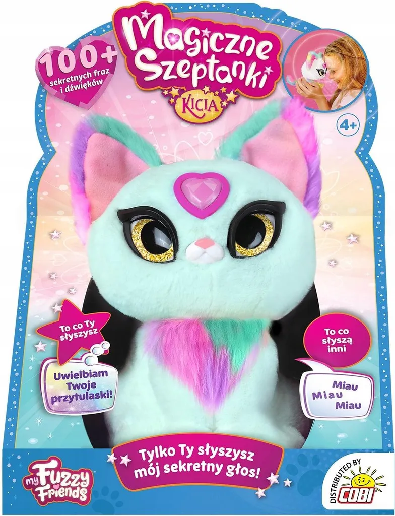 Compagnon Magique Skye Blue Kitty : Peluche Chuchotements Cobi 16cm