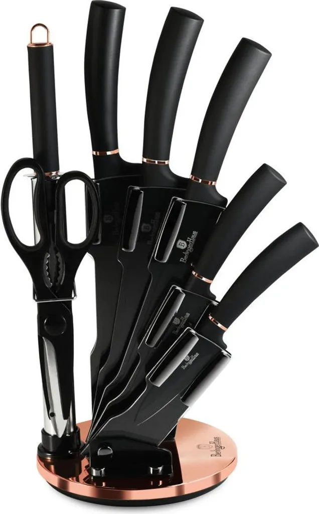 Set Coltelli Berlingerhaus BH-2421: 8 Pezzi Black Rose per la tua Cucina